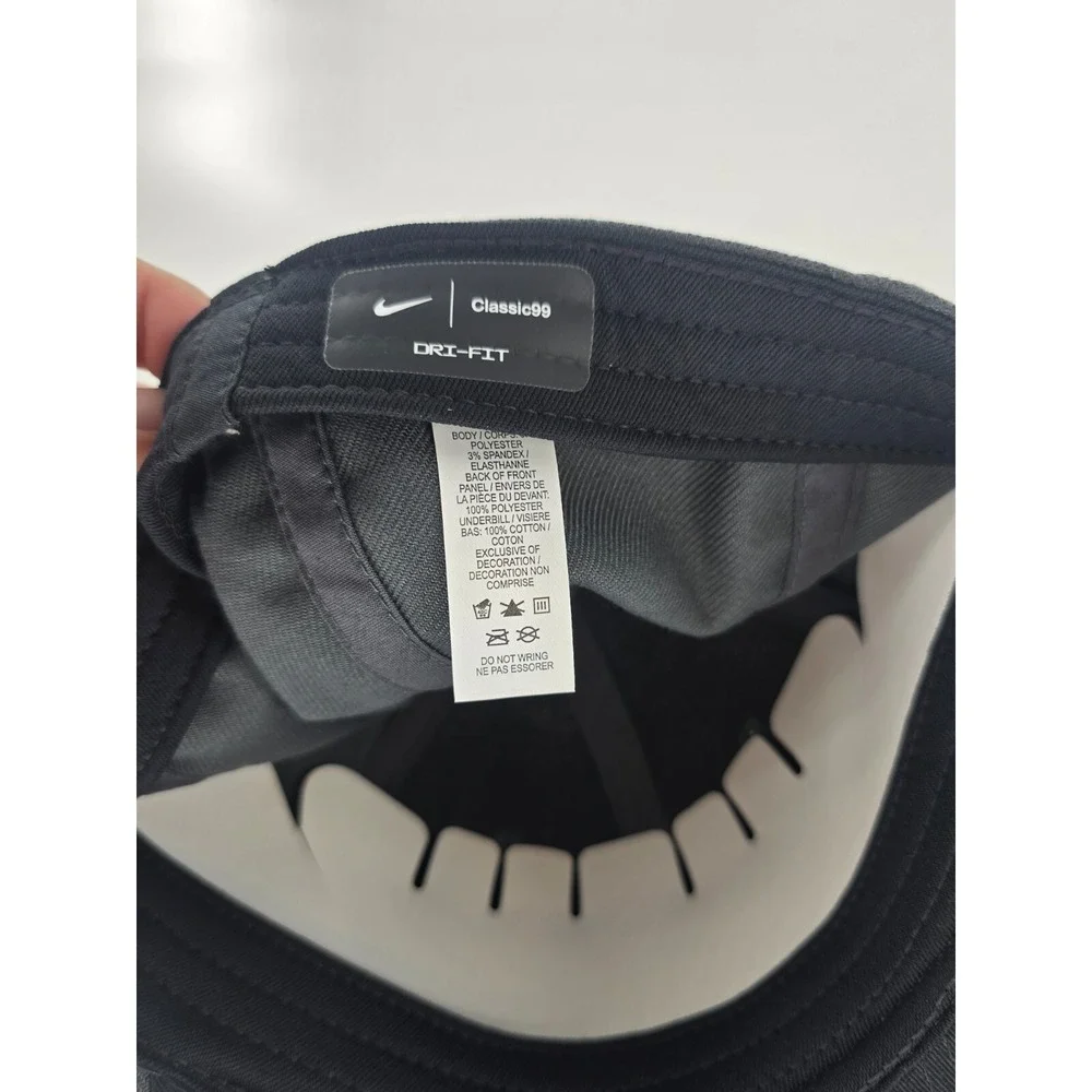Nike Princeton Tigers Hat Unisex OSFM Gray Classic99 Stretch Dri-Fit Swoosh Flex